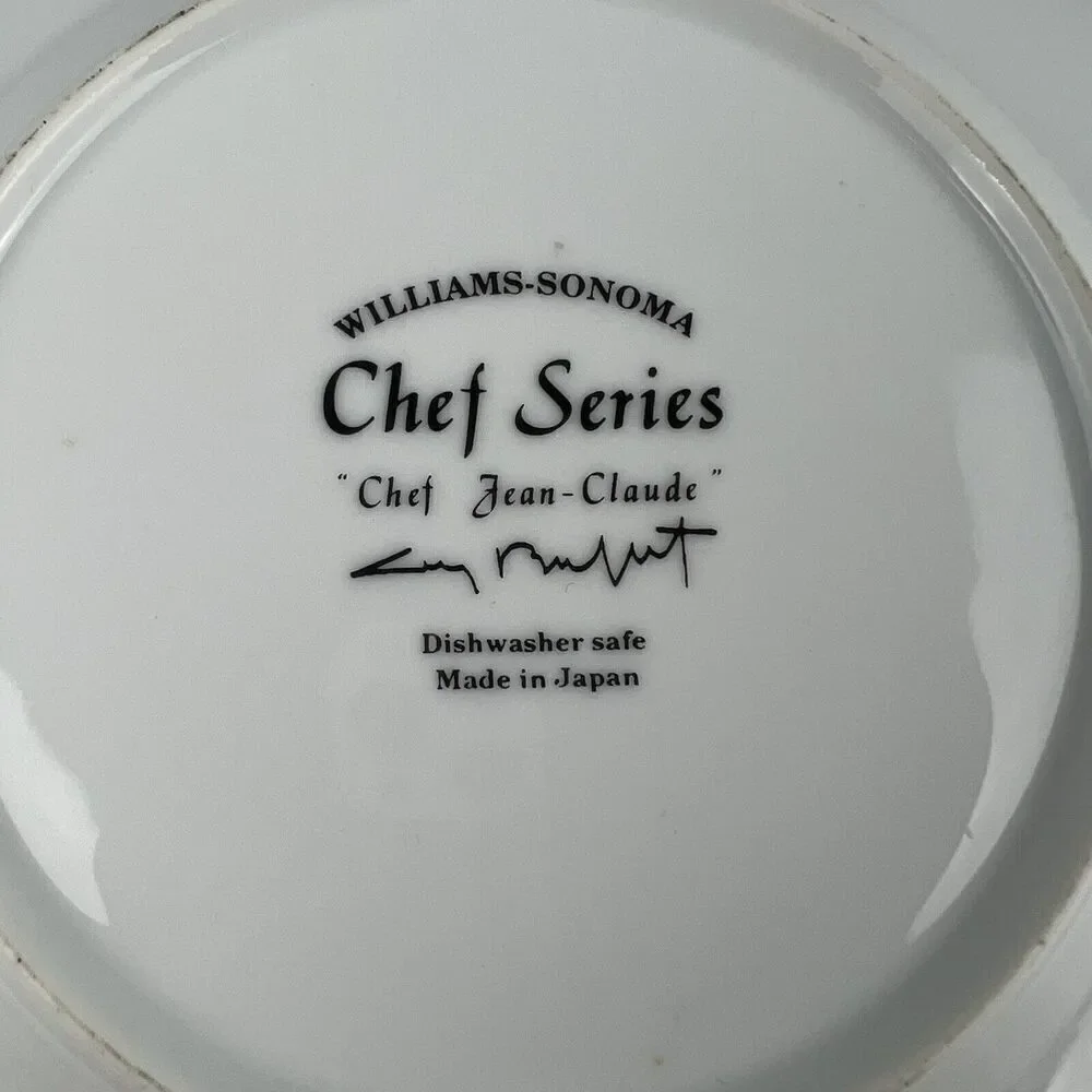 CHEF SERIES Salad Dessert Plate Williams Sonoma Guy Buffet “Jean-Claude”